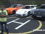 Screencap from Chris Harris' super coupe shootout on Drive