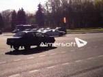 Screencap from video showing Audi R8 hit-and-run