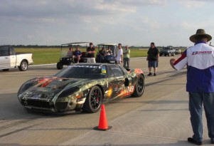 Sean Kennedy gets ready to drive The Houston Half Mile