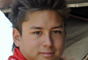 Sebastian Saavedra at the 2012 Indianapolis 500 - Anne Proffit photo