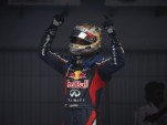 Sebastian Vettel after winning the 2012 Formula 1 Indian Grand Prix