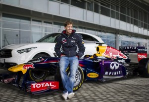 Sebastian Vettel at the Sochi Olympic Park Circuit in Sochi, Russia