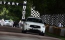 Sebastian Vettel drives his custom Infiniti FX at the 2012 Goodwood Festival of Speed 