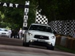 Sebastian Vettel drives his custom Infiniti FX at the 2012 Goodwood Festival of Speed 