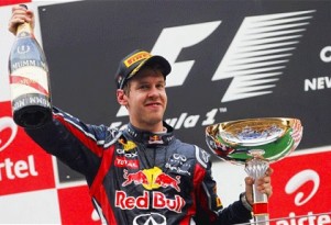 Sebastian Vettel Winning the Indian Grand Prix