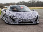 Sergio Perez drives the McLaren P1 at Dunsfold Aerodrome - image: McLaren