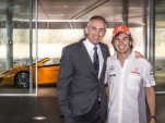 Sergio Perez’s first day at McLaren
