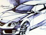 Sketch at Saab event hints at next-gen 9-5