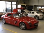 SLS AMG at the AMG Performance Studio