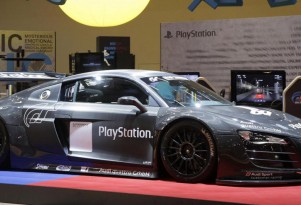 Sony PlayStation sponsored Audi R8 LMS race car