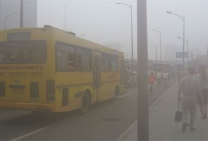 Street-level smog in Beijing