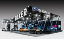 Subaru's booth at the 2013 Tokyo Auto Salon
