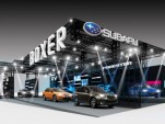 Subaru's booth at the 2013 Tokyo Auto Salon