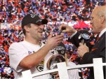 Super Bowl XLV MVP, Aaron Rodgers, gets keys to a 2011 Chevy Camaro convertible
