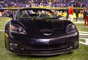Super Bowl XLVI MVP Eli Manning presented with 2012 Chevy Corvette