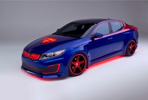 Superman-inspired Kia Optima Hybrid