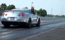 ShepTrans Nissan GT-R at the drag strip