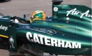 Team Lotus F1 car with new Caterham livery 