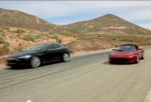 Secret Tesla Video? Model S Sedan, Roadster Shown On The Road Together