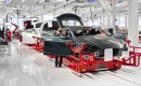 Tesla Model S undergoing assembly