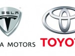 Tesla Motors and Toyota logos