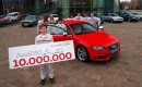 The 10 millionth mid-size car was a Misano Red 2012 Audi S4
