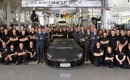 The 2,000th Lamborghini Aventador is built