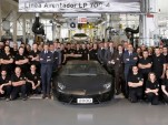 The 2,000th Lamborghini Aventador is built