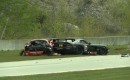 The aftermath of David Pintaric's SRT Viper Cup crash.