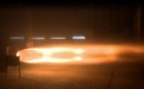 The Bloodhound SSC's rocket engine, undergoing its first test firing