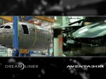 The Boeing Dreamliner and the Lamborghini Aventador show their family tree