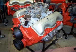 The Chevy 409 V-8 up for grabs at the Carlisle GM Nationals