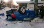 Video: Soccer Player's Wife Crashes Bentley Continental GT In Russia