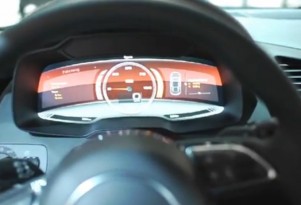 Audi R8 E-Tron's All-Digital Cluster And Console: Looks Like Tesla To Us...