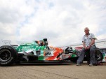 The former Force India F1 car, repainted by Dexter Brown. Image: RM Auctions