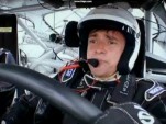 The Hamster at the wheel of a NASCAR race car