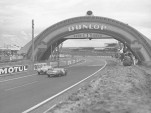 The Lotus XI "Wide Body" competes at Le Mans, 1956.