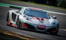 The McLaren 12C GT3, on track