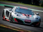 The McLaren 12C GT3, on track