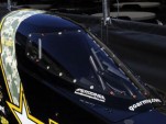 The NHRA-approved cockpit canopy for Top Fuel dragsters