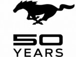 The official 50th Anniversary Mustang logo