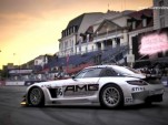 The SLS AMG GT3 at the Verva Street Racing festival in Warsaw, Poland
