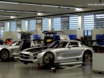 The SLS AMG GT3, under construction.