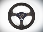 The steering wheel from Aryton Senna's 1984 Toleman TG-183B