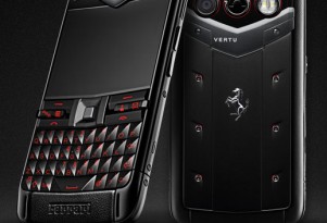 The Vertu Constellation Quest Ferrari smartphone.