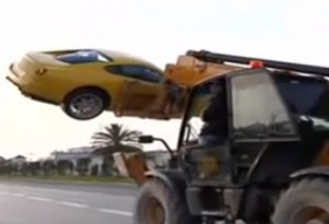 Thieves use oversized forklift to steal Ben Ali's Ferrari 599 GTB