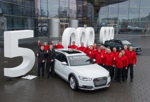 This 2013 A6 Allroad is Audi’s five millionth vehicle with quattro all-wheel drive