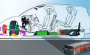 This drawing shows the outline of the future Nissan EV