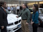 Tom & Meredith Moloughney get keys to first BMW ActiveE electric car delivered in U.S., Jan 2012