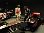 Tony Stewart and Lewis Hamilton to swap race cars. Photo courtesy Mobil 1.